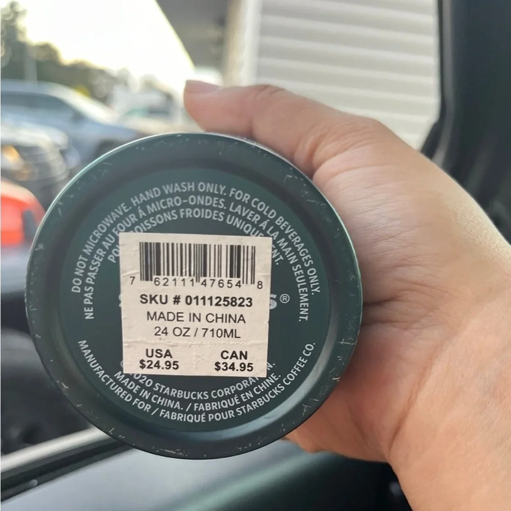 Starbucks Fall 2021 Cold Cup SS flower Blossom Rare 24 OZ - Picture 3 of 7